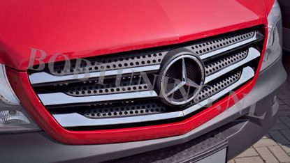 Afbeeldingen van Rvs grill lijsten Mercedes Sprinter W906 FL 2014-2018